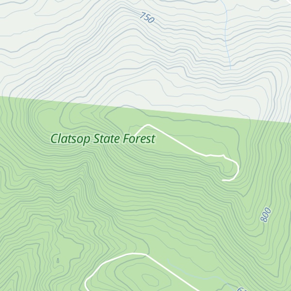 Map of Nicolai Mountain