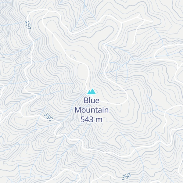 Map of Blue Mountain