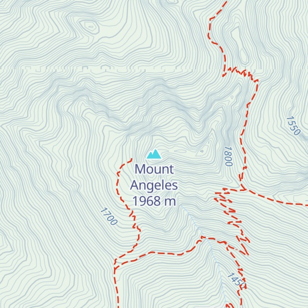 Map of Mount Angeles
