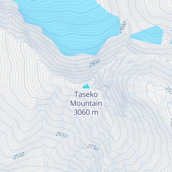Map of Taseko Mountain