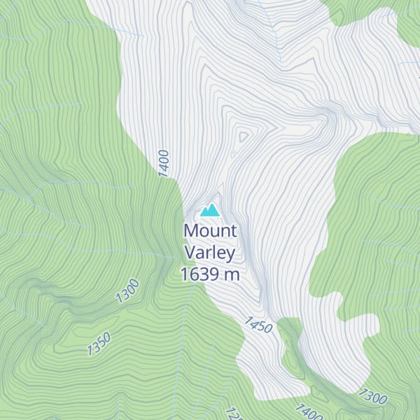 Map of Mount Varley