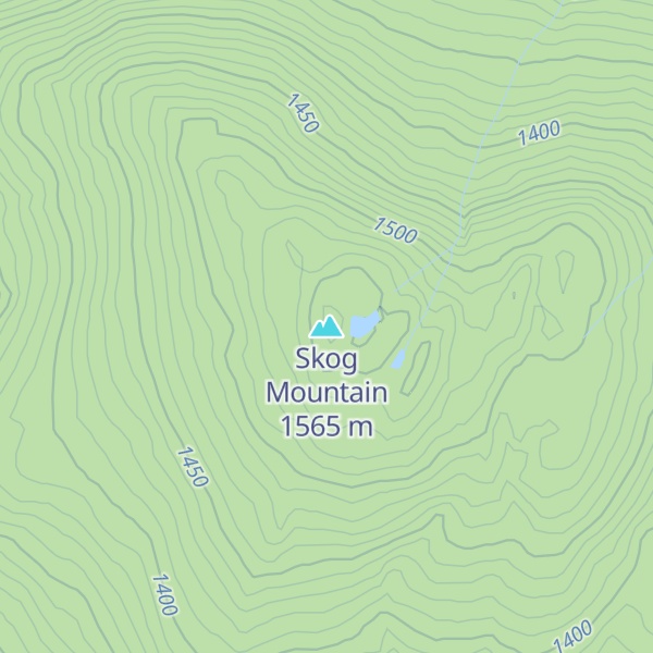 Map of Skog Mountain