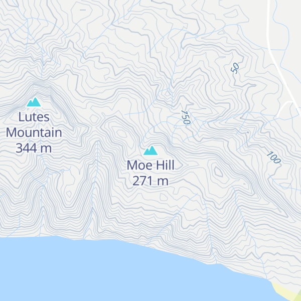 Map of Moe Hill