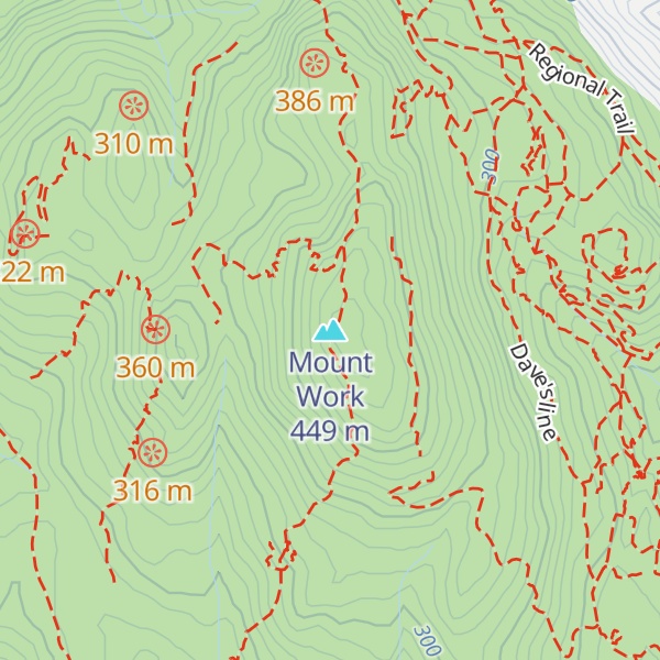 Map of Mount Work