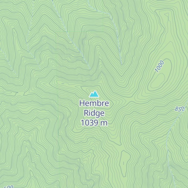 Map of Hembre Ridge