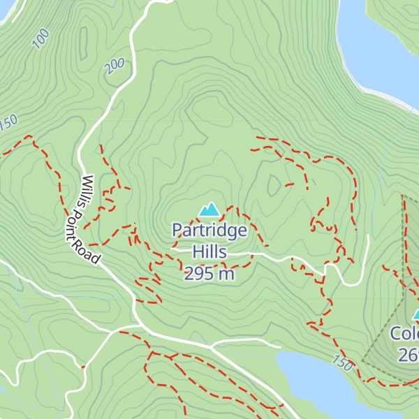 Map of Partridge Hills