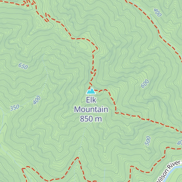 Map of Elk Mountain