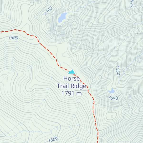 Map of Horse Trail Ridge