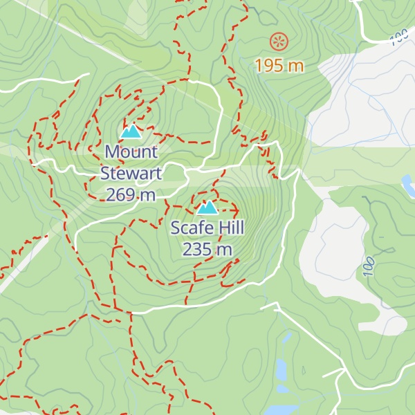 Map of Scafe Hill