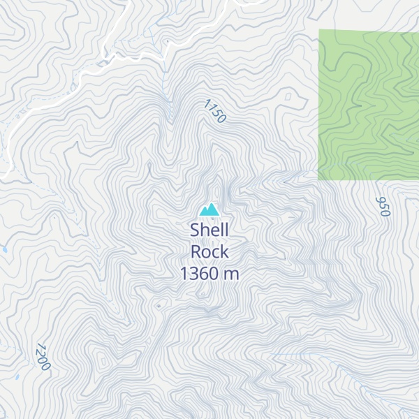 Map of Shell Rock