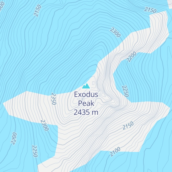 Map of Exodus Peak