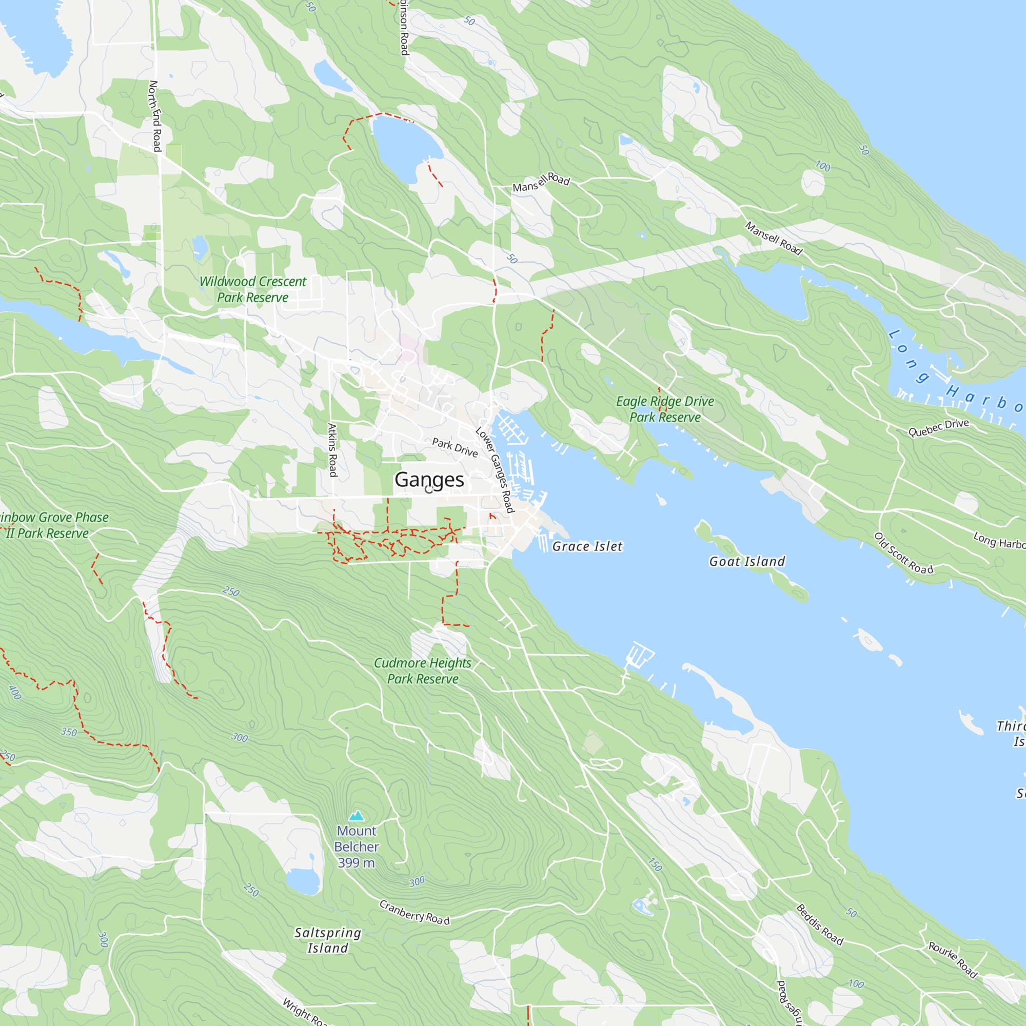 Salt Spring Visitor Centre map