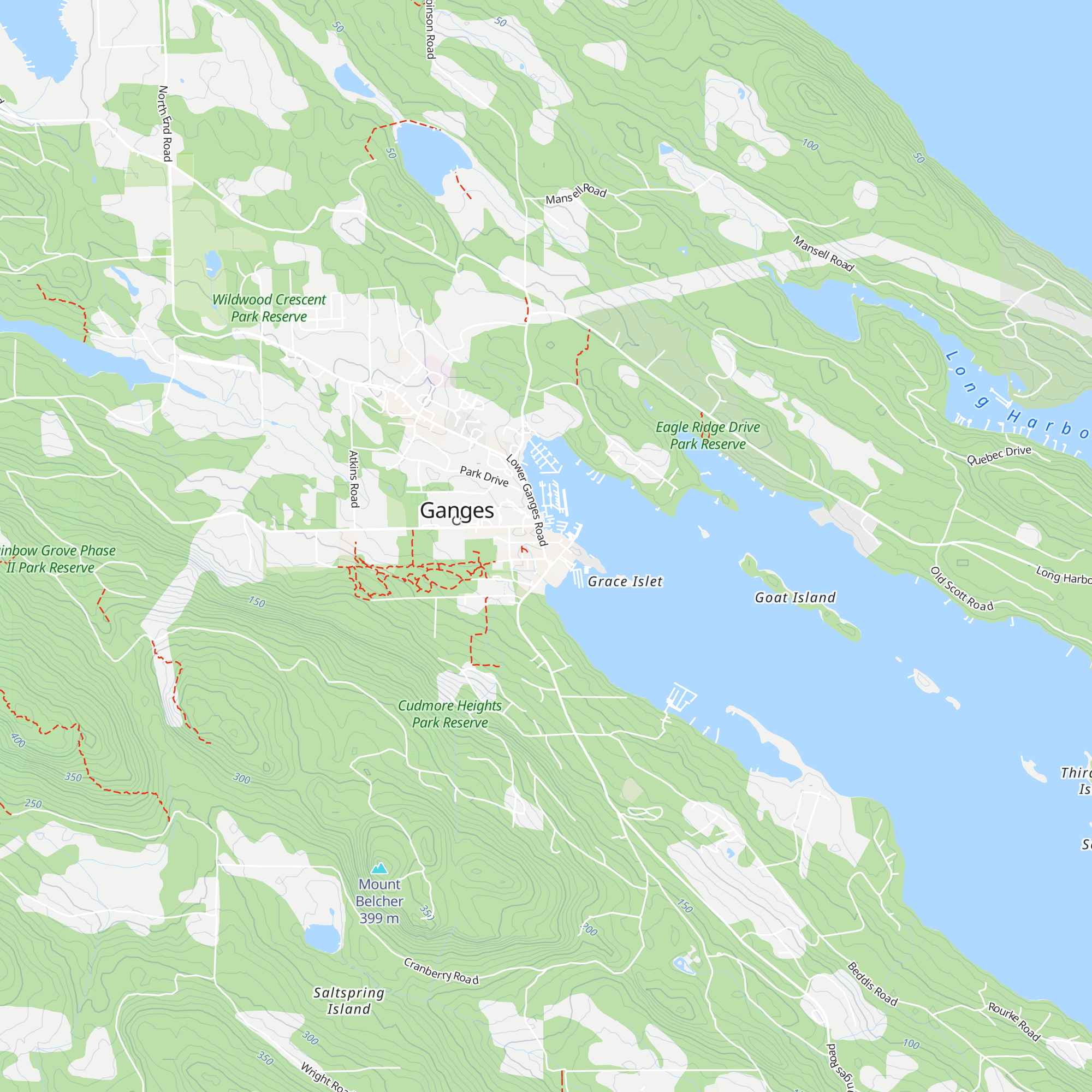 Salt Spring Visitor Centre map