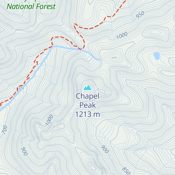 Map of Chapel Peak