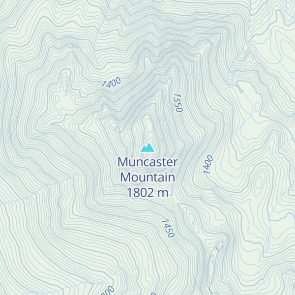 Map of Muncaster Mountain
