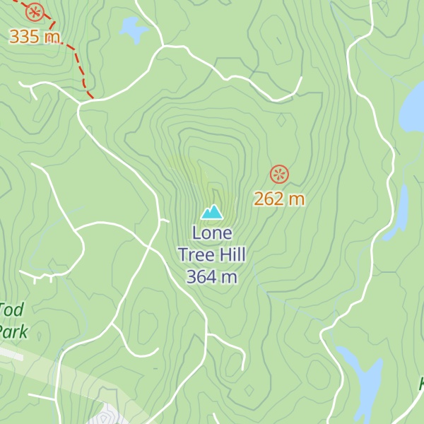 Map of Lone Tree Hill