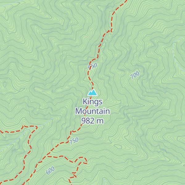 Map of Kings Mountain