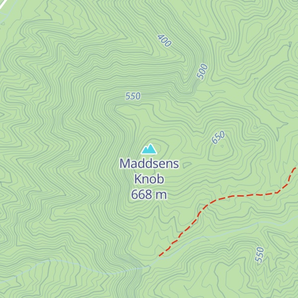 Map of Maddsens Knob