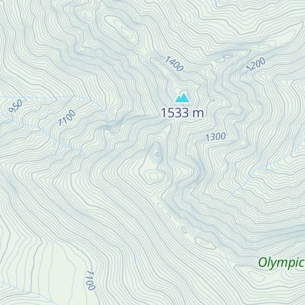 Map of Unicorn Peak