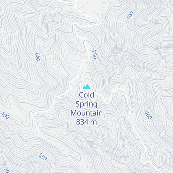 Map of Cold Spring Mountain