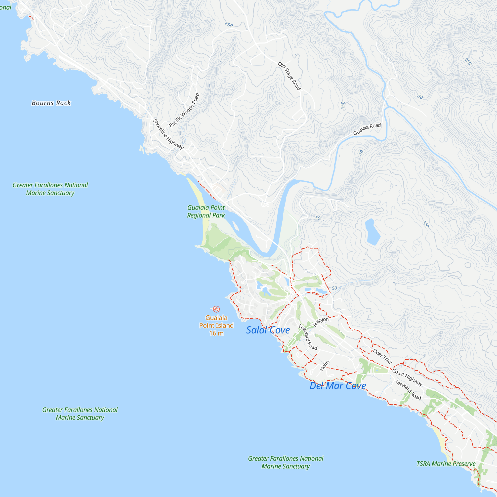 Gualala Point Regional Park Visitors Center map