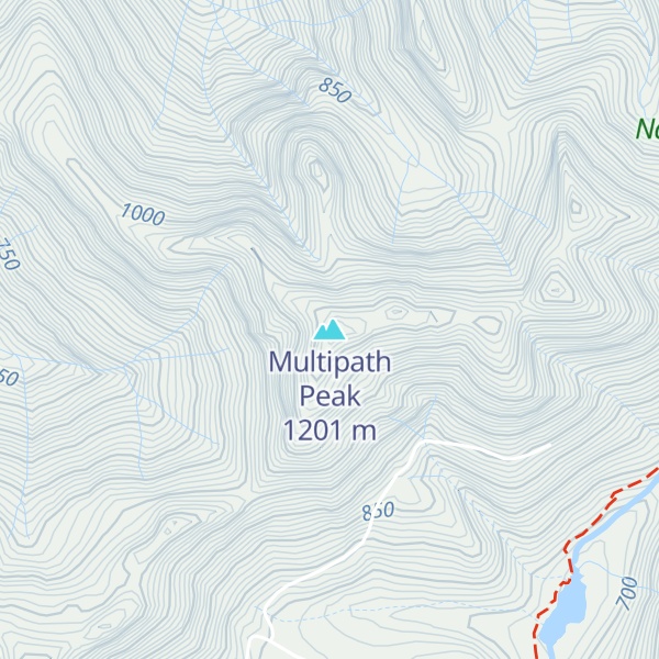 Map of Multipath Peak