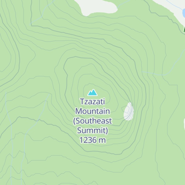 Map of Tzazati Mountain (Southeast Summit)