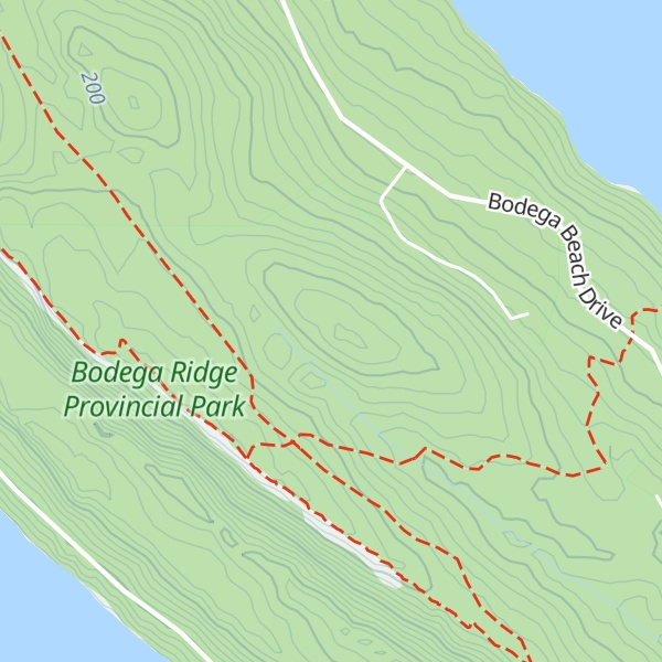 Map of Bodega Hill