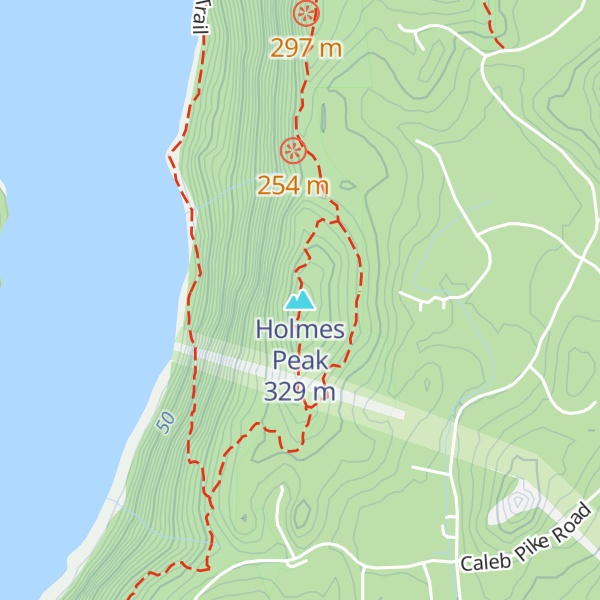 Map of Holmes Peak