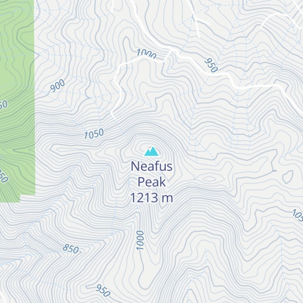 Map of Neafus Peak