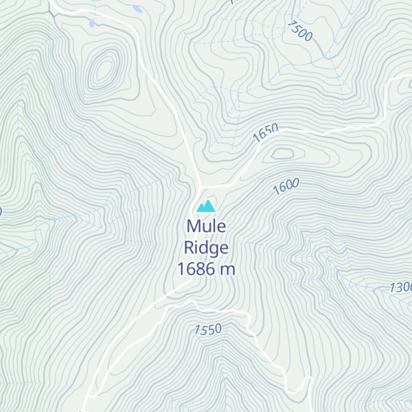 Map of Mule Ridge