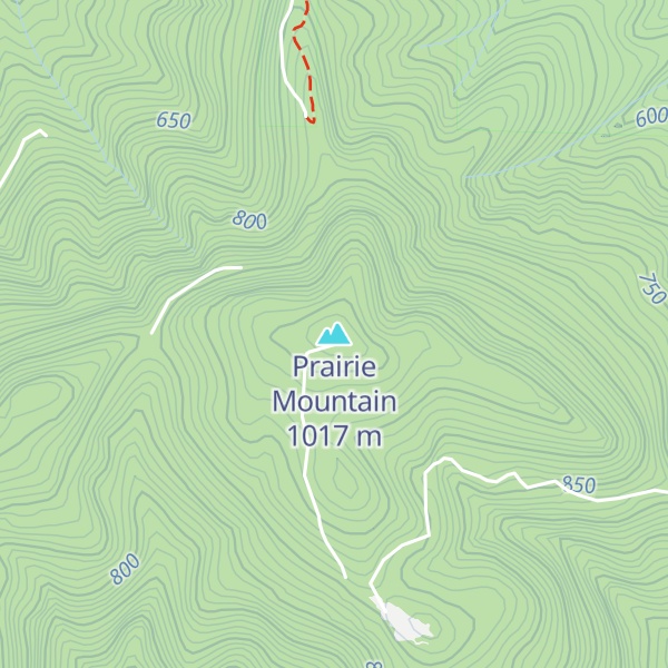 Map of Prairie Mountain