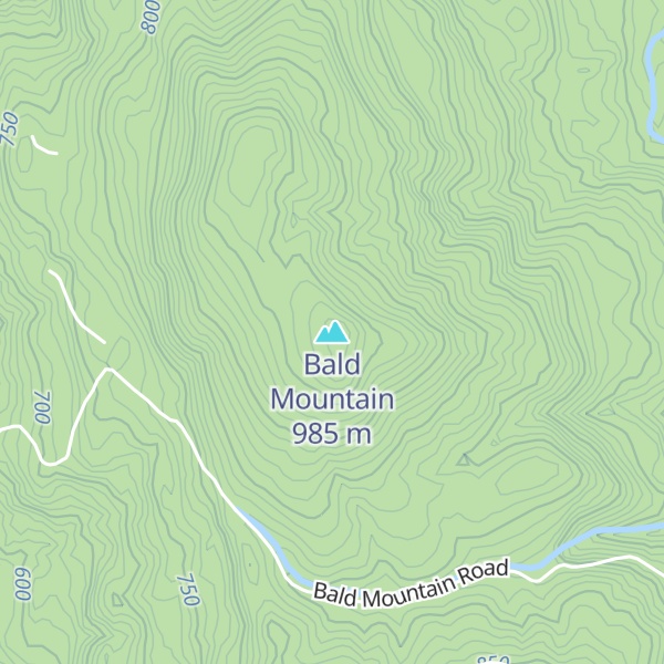 Map of Bald Mountain