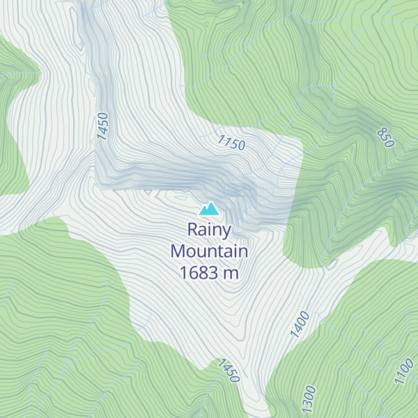 Map of Rainy Mountain