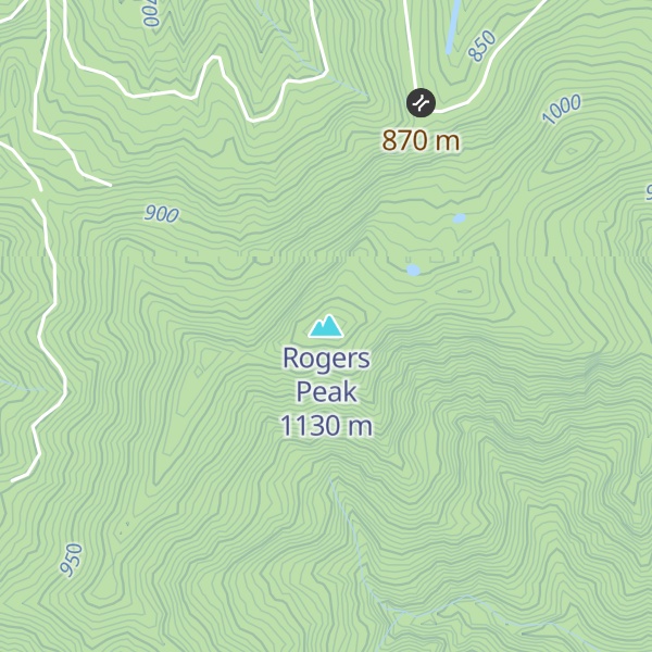 Map of Rogers Peak