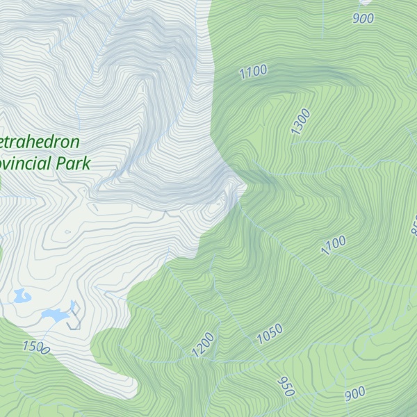 Map of Panther Peak