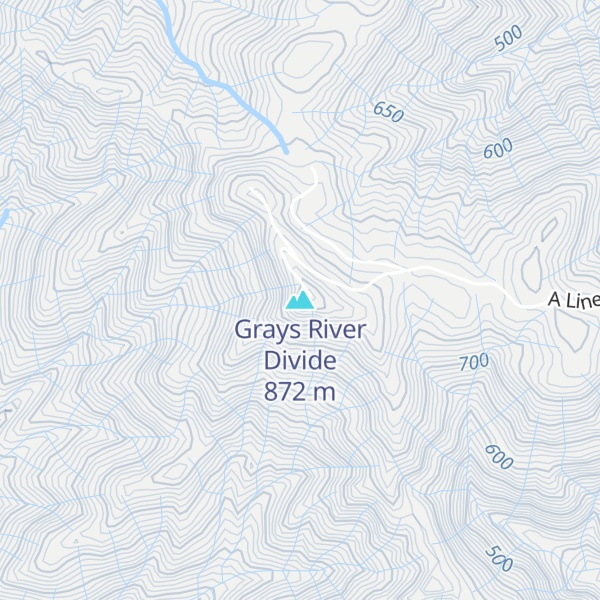 Map of Grays River Divide