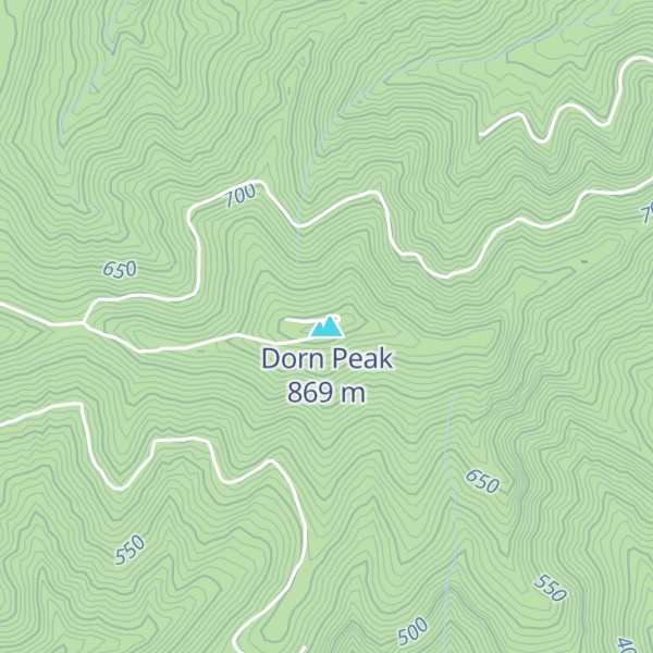 Map of Dorn Peak