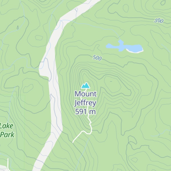 Map of Mount Jeffrey