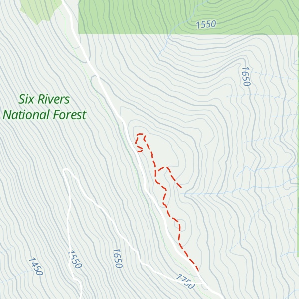Map of Blake Mountain