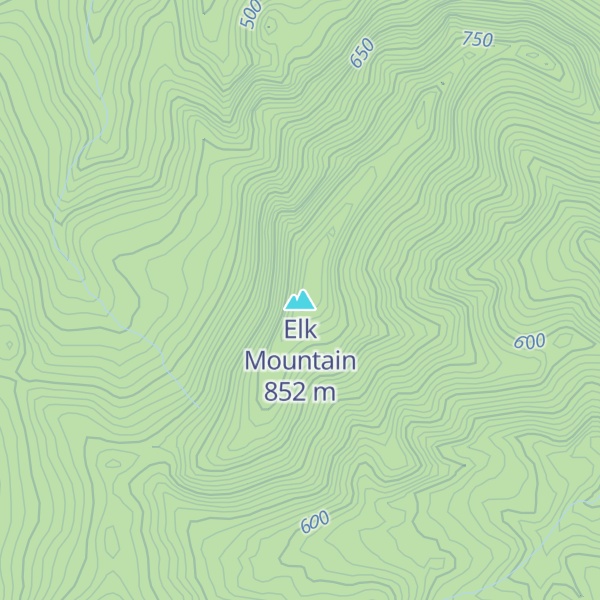 Map of Elk Mountain