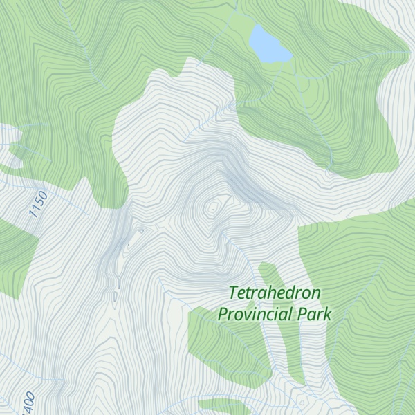 Map of Tetrahedron Peak