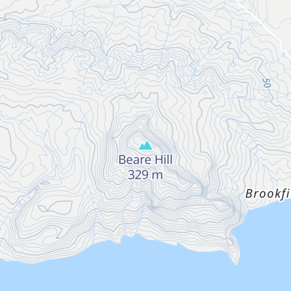 Map of Beare Hill