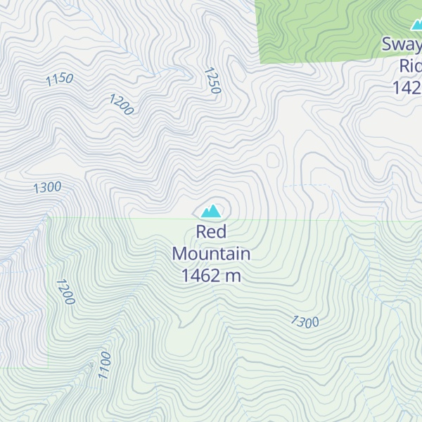 Map of Red Mountain