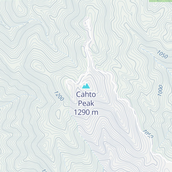 Map of Cahto Peak