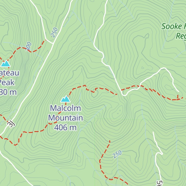 Map of John Peak