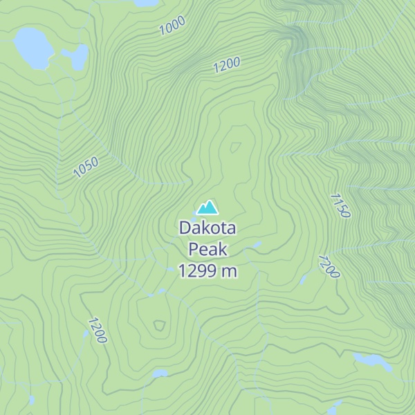 Map of Dakota Peak