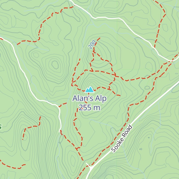 Map of Alan's Alp
