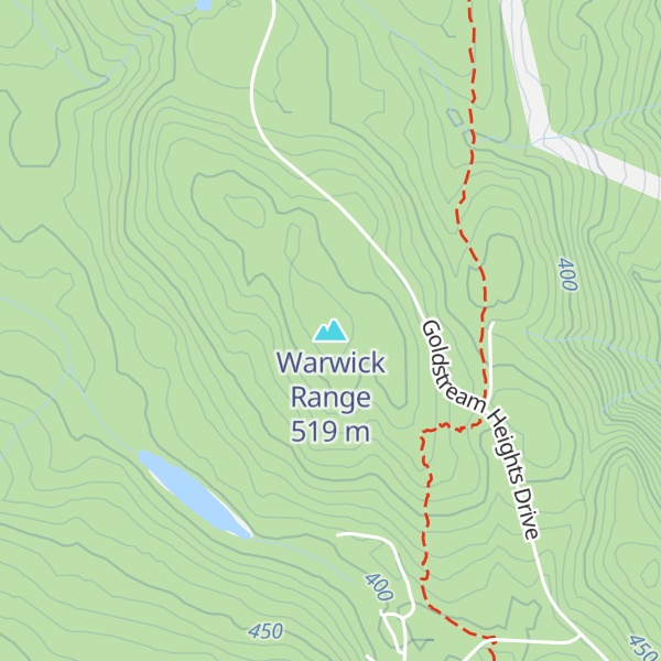 Map of Warwick Range