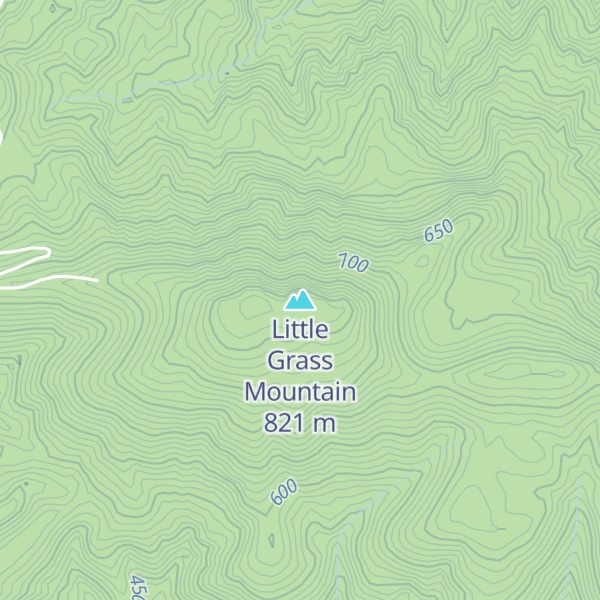 Map of Little Grass Mountain